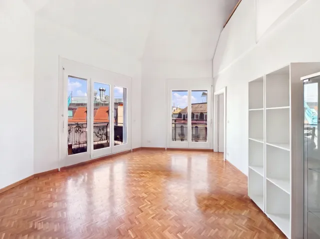 4-room duplex with balcony in the attic