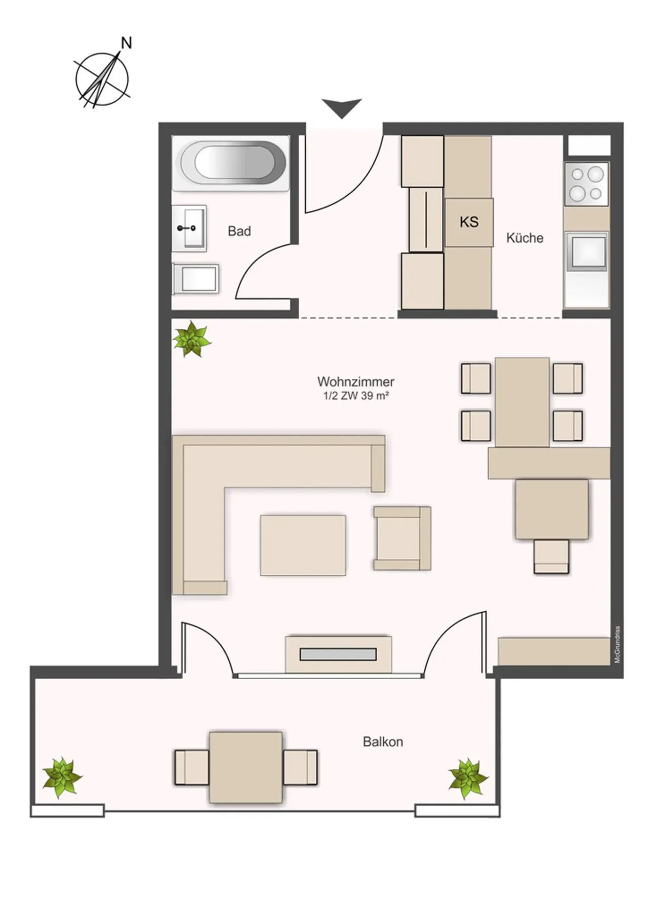 Apartament de 1,5 camere în Länggasse, aproape de universitate și gară – thumbnail 4