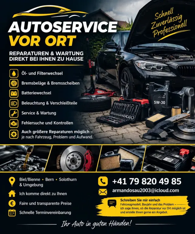 CAR MECHANIC AT HOME – BIEL/BIENNE & SURROUNDINGS