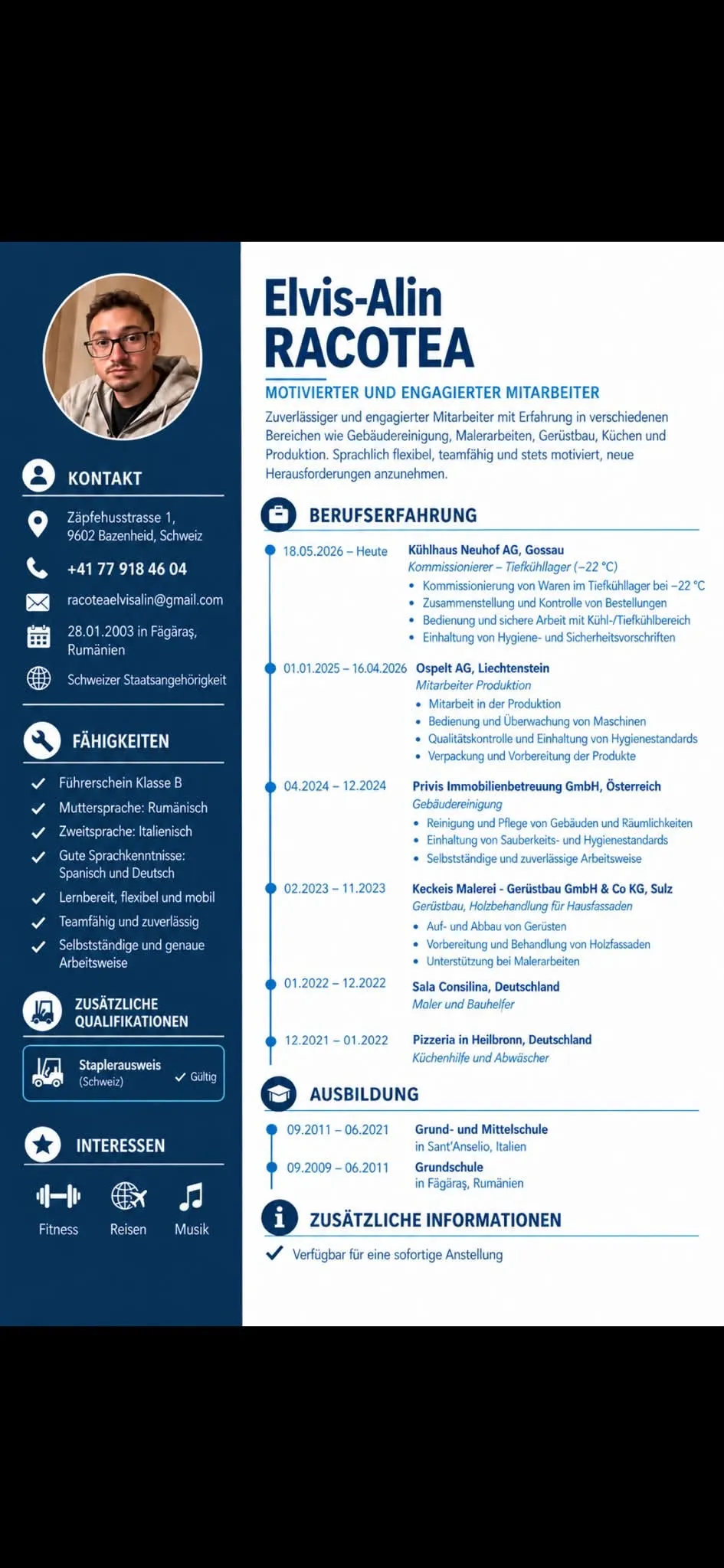 Caut de lucru ELVETIA - curățenie, lucrări de zugrăvire, montaj de schele, logistică și producție – thumbnail 2