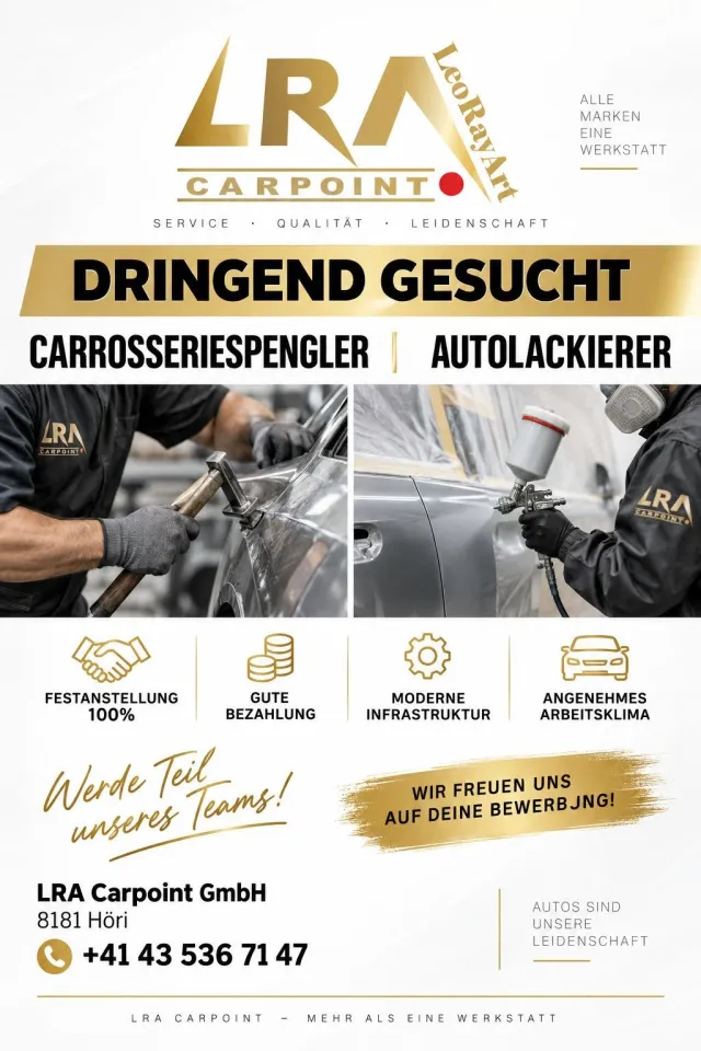 Hiring Mechanic / body repairman Car painter SWITZERLAND
