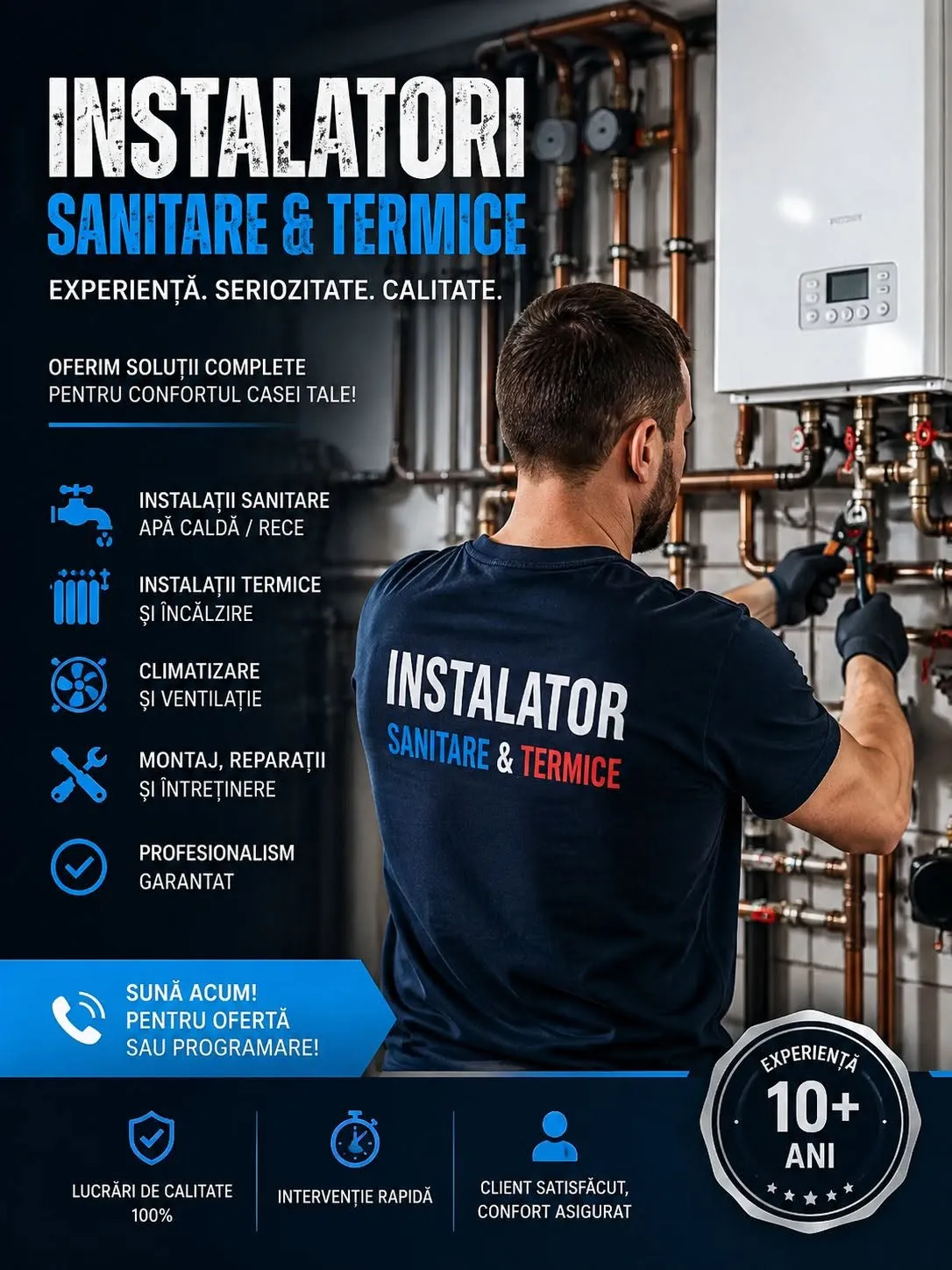 Instalații sanitare și termice, Climatizare, ventilație, încălzire în pardosele Calitate