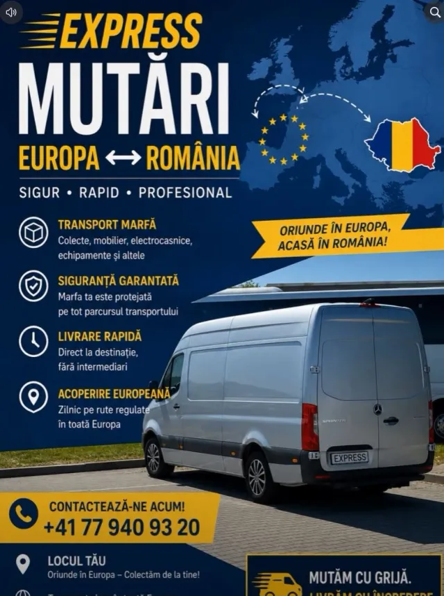 EXPRESS MOVES – Switzerland ⇄ Romania 🇷🇴