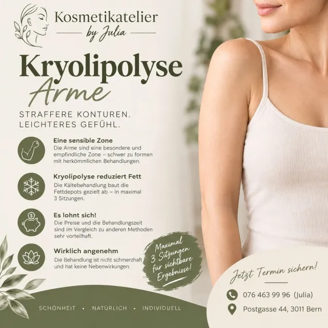 ✨ CRYOLIPOLISIS FOR ARMS – FIRM CONTOURS & TARGETED SLIMMING ✨