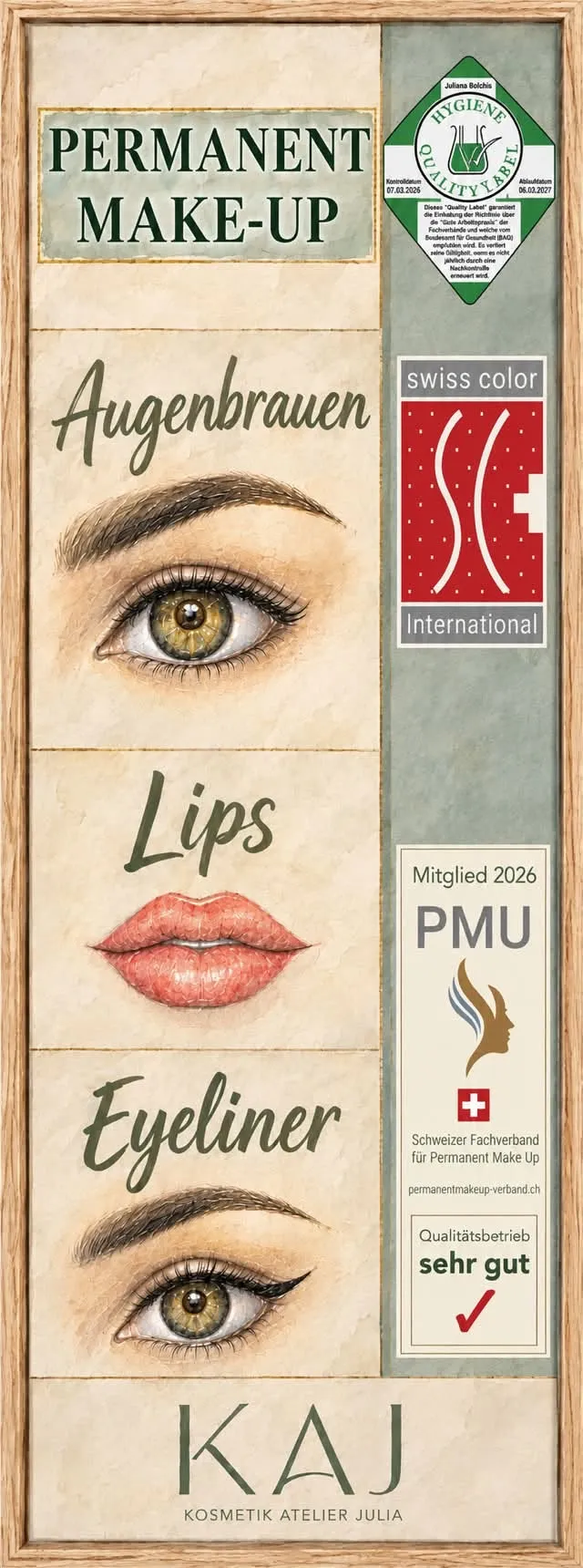 PERMANENT MAKE-UP – KAJ KOSMETIK ATELIER JULIA - BERN