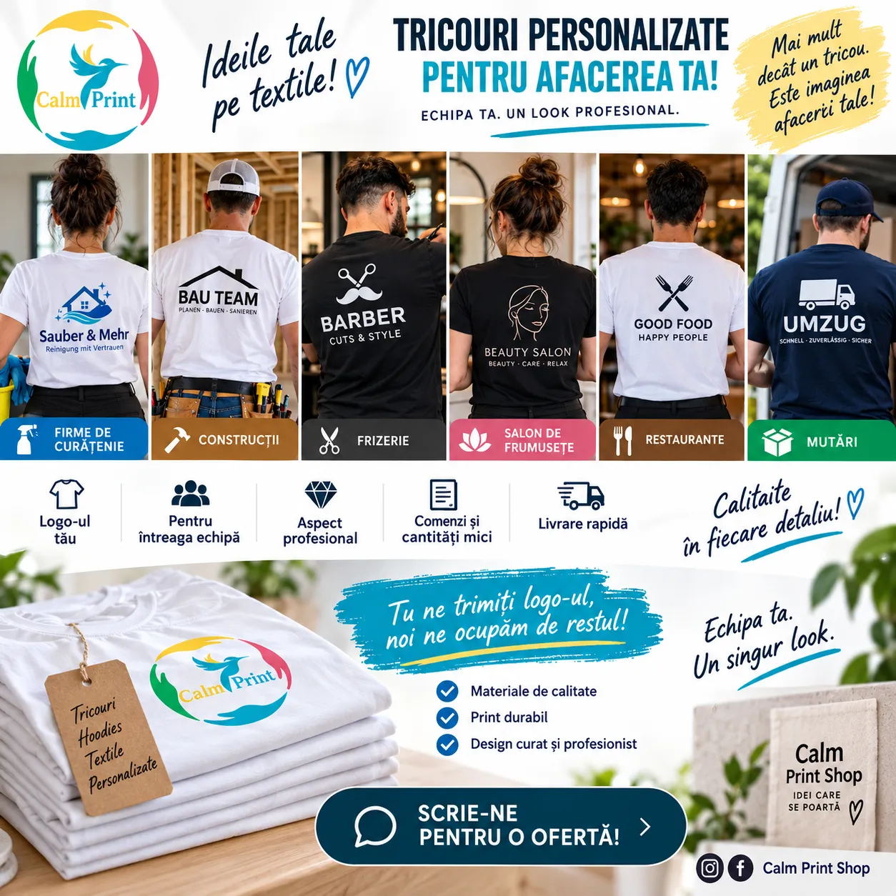 Servicii de printare și personalizare Logo