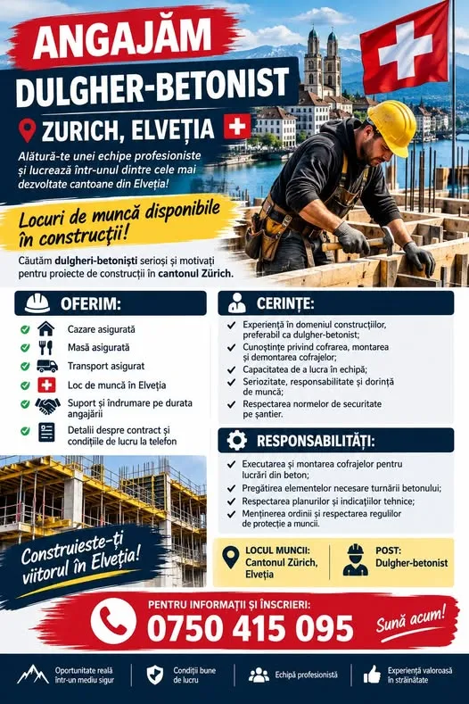 ANGAJĂM DULGHER-BETONIST – photo 1