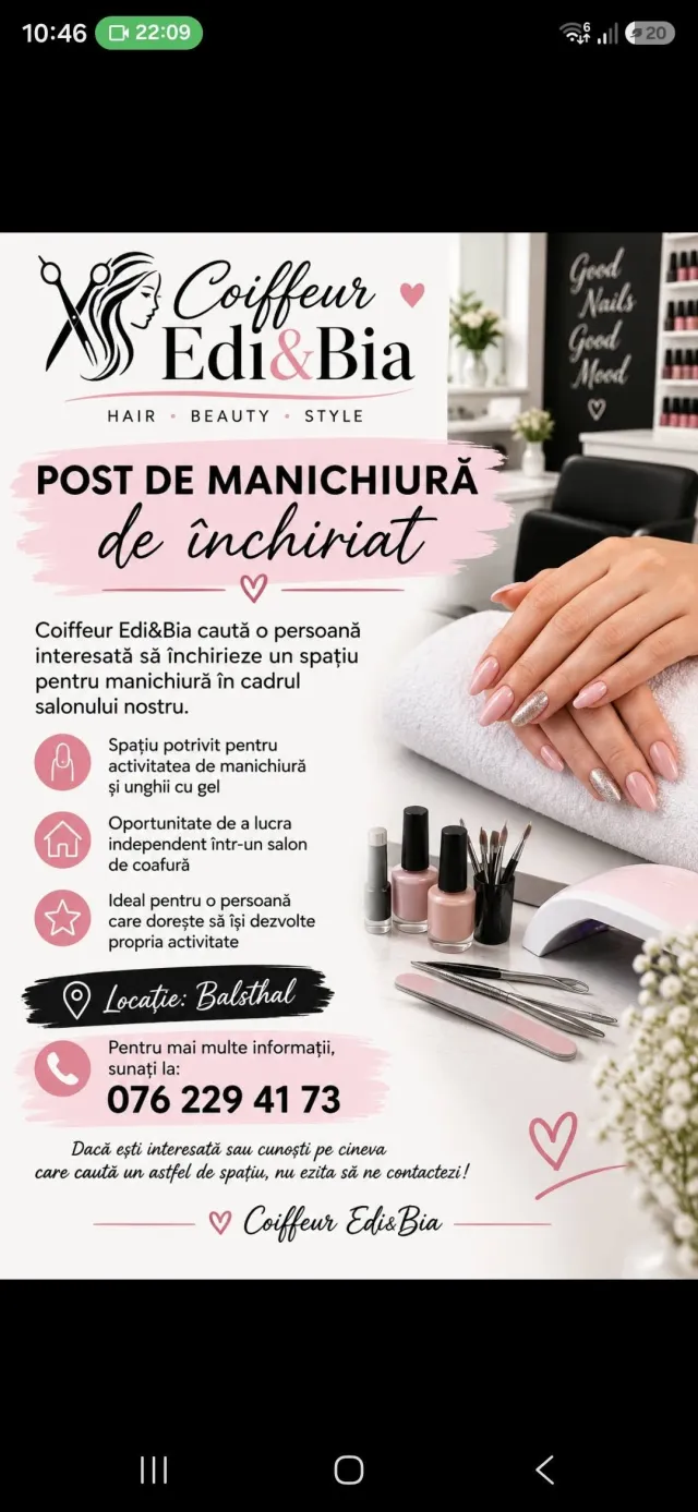 Stanowisko do manicure | Do wynajęcia